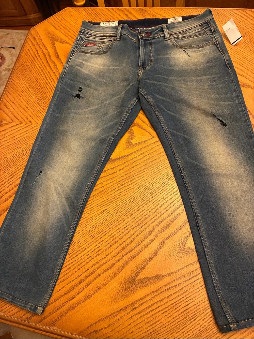 Lee Cooper Norris low rise Men's Distressed Blue Jeans 34x26
